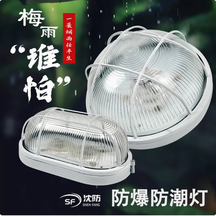 壁灯led防爆灯防水防潮防尘仓库三防灯卫生间厂房船用厨房防爆灯