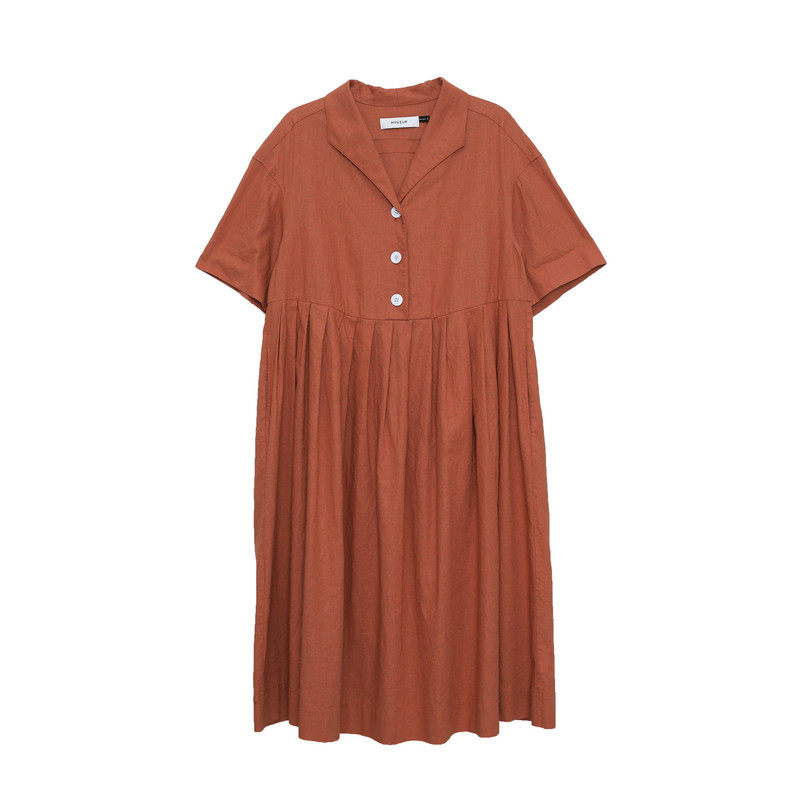 【商场同款】MOVEUP幻走2025夏季冷杉系列V领口袋倒褶梭织连衣裙,女装/女士精品,连衣裙,淘宝优惠券,粉丝福利购,淘宝优惠卷