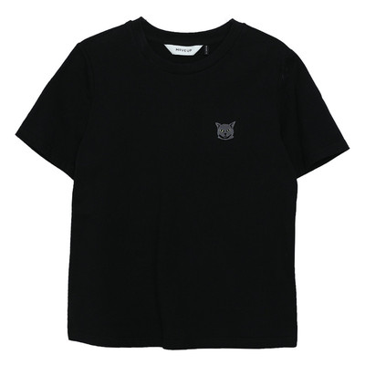 【商场同款】MOVEUP幻走2025春季新款纯棉趣味绣花设计 短款T恤女