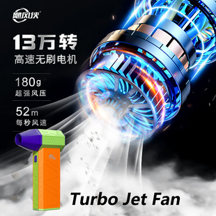Jarvis Handheld Turbo Jet Fan暴力小风扇强力吹风机除尘家车载