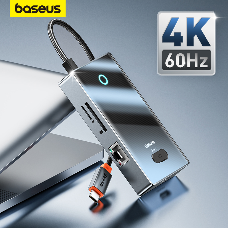 Baseus USB C Hub 4K@60Hz HDMI-Compatible for MacBook Laptops