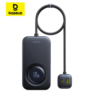 倍思车载充电器超级快充自带线