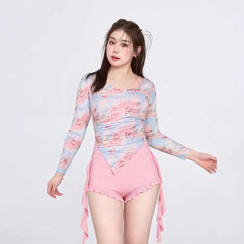 agliondy大码泳衣女微胖女孩遮肉显瘦2026新款胖mm温泉度假绝美