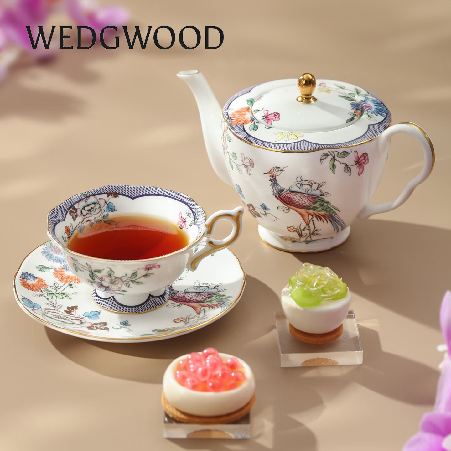 WEDGWOOD茶杯碟茶壶套装下午茶具