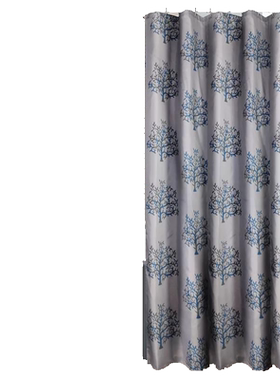 浴帘黄贝壳卫生间防水加厚隔断