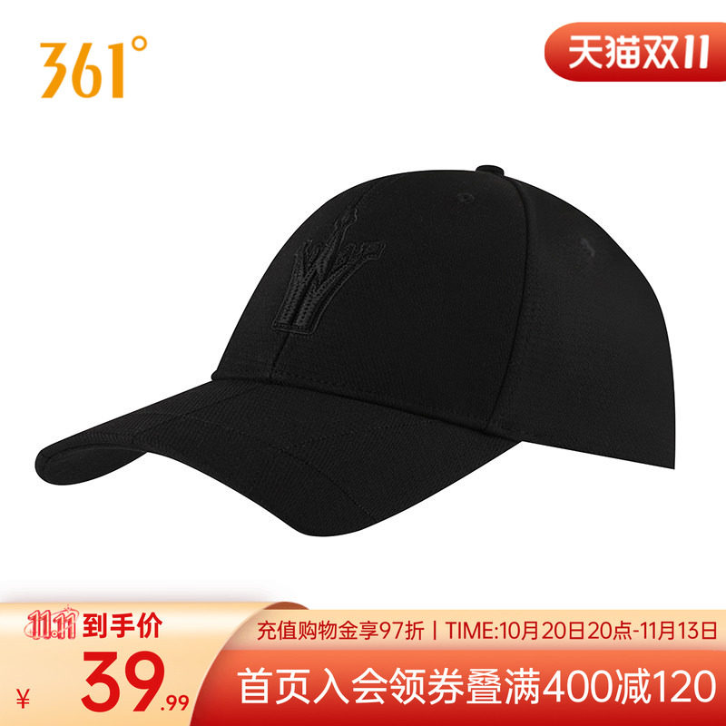 约基奇同款361棒球帽秋季遮阳棒球帽休闲鸭舌帽硬顶运动帽男
