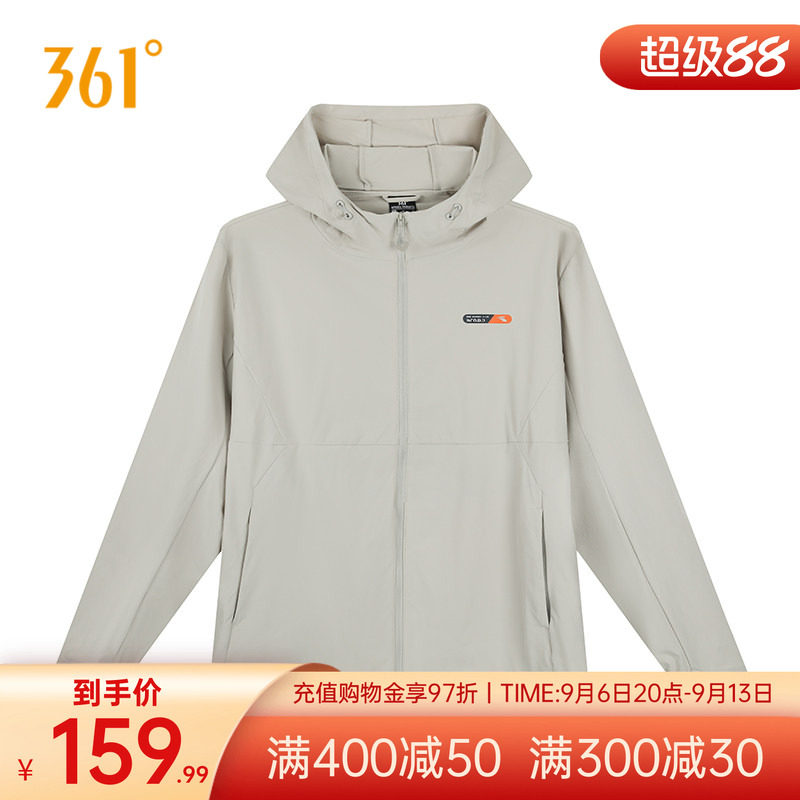 361度男装2025秋冬新款单风衣常规舒适运动外套