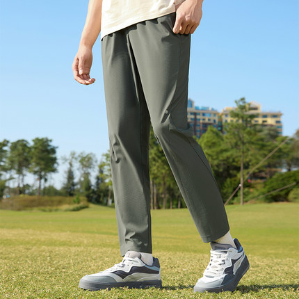 361防晒裤男夏季宽松直筒长裤U型裤子速干运动裤冰丝休闲裤男4712