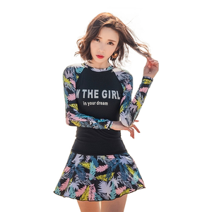 断码特价泳衣女2026新款长袖防晒速干分体裙式显瘦遮肚高级游泳装