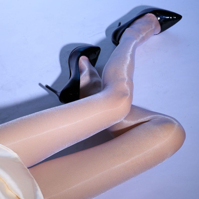 森娜新款高品质星光璀灿珠光油光发亮元宝裆无缝丝袜连裤打底袜女