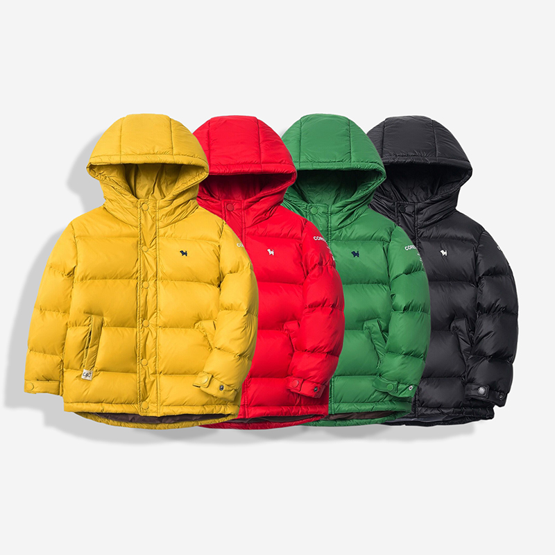 儿童短款90白鸭绒羽绒服