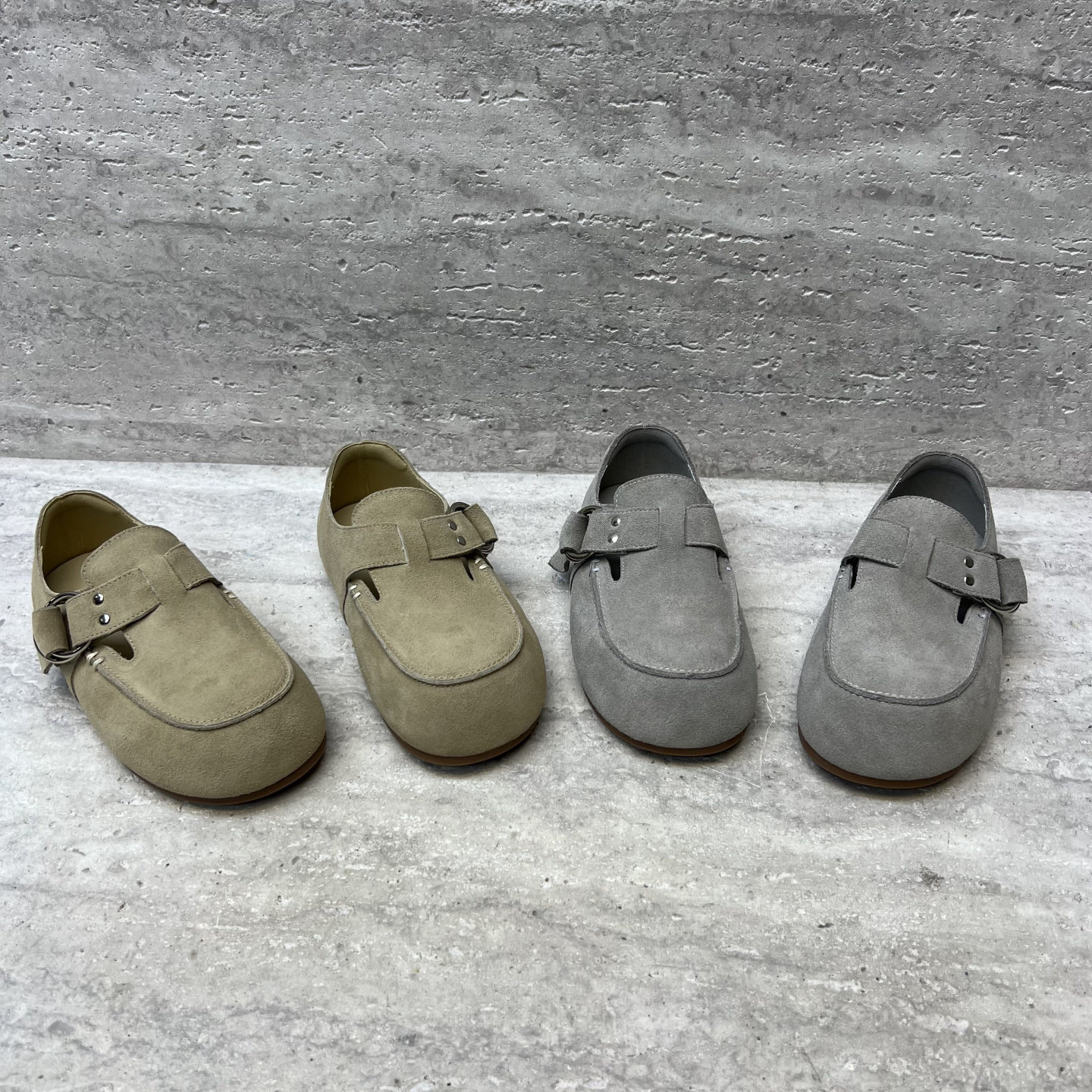 欧洲站2026春季新款欧货女鞋平底圆头皮带扣磨砂皮复古勃肯鞋单鞋,女鞋,勃肯鞋/软木鞋,淘宝优惠券,粉丝福利购,淘宝优惠卷