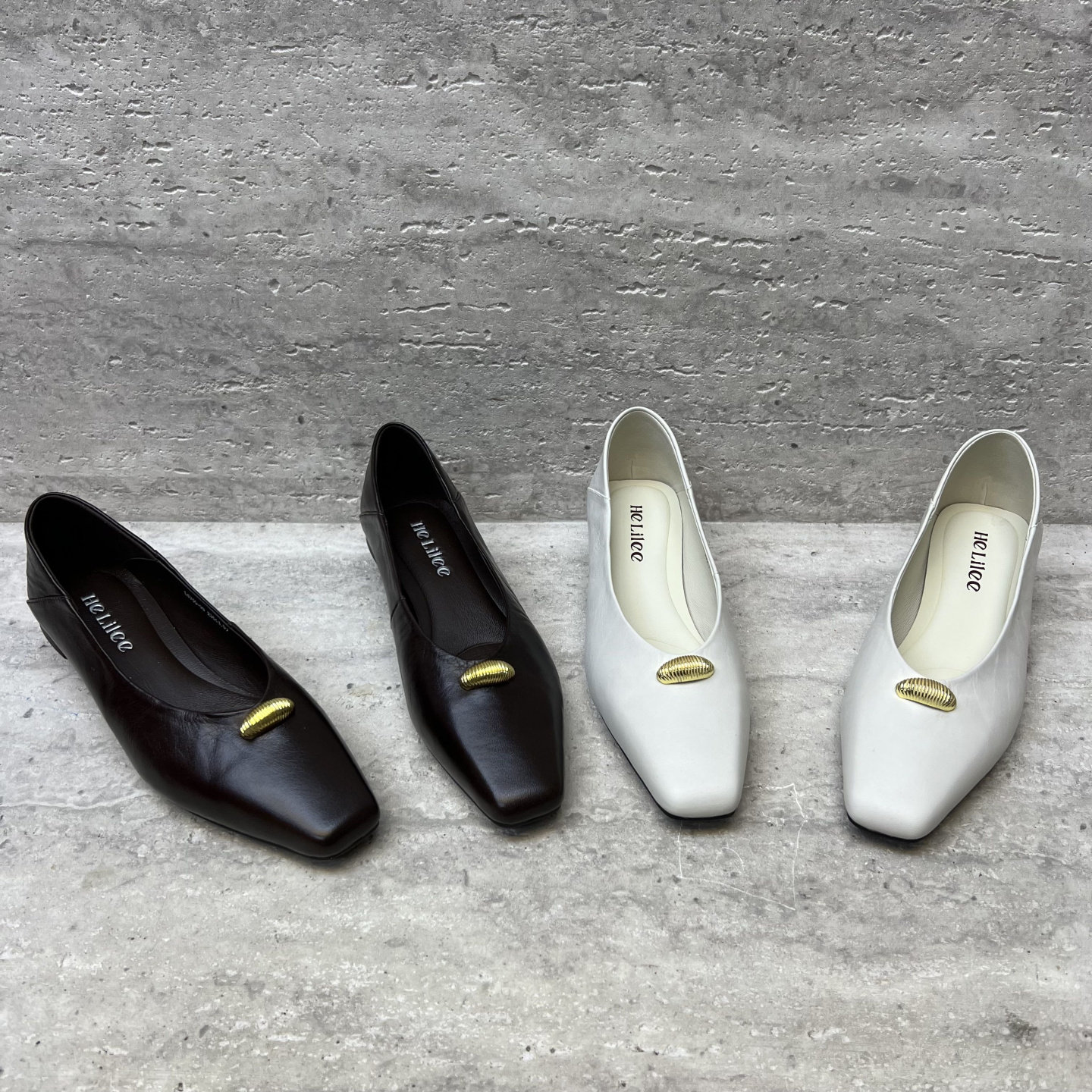 欧洲站2026春季新款欧货真皮女鞋粗跟方头中跟浅口单鞋时装高跟鞋