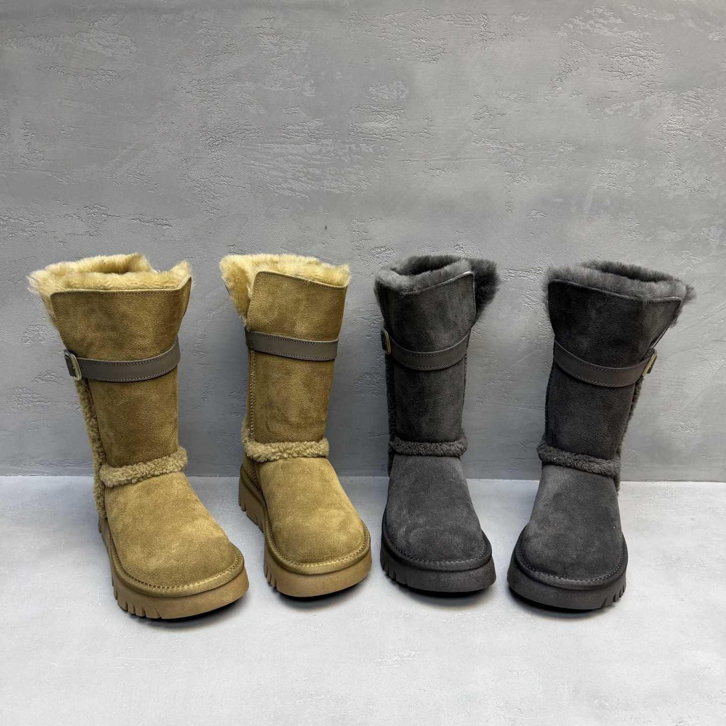 套筒羊毛加厚防滑保暖时尚雪地靴