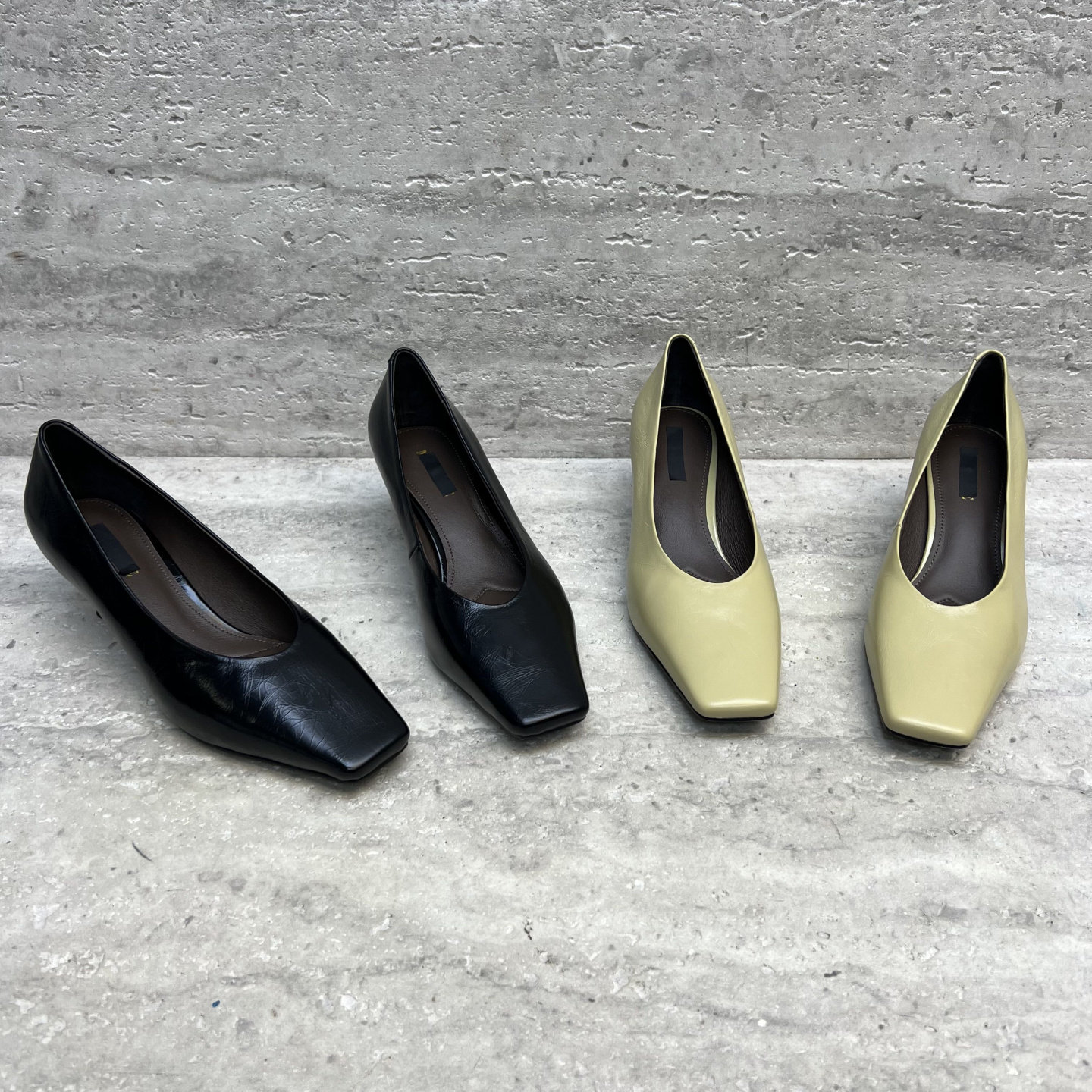 欧洲站2026春季新款欧货真皮女鞋细跟方头中跟时装高跟鞋浅口单鞋