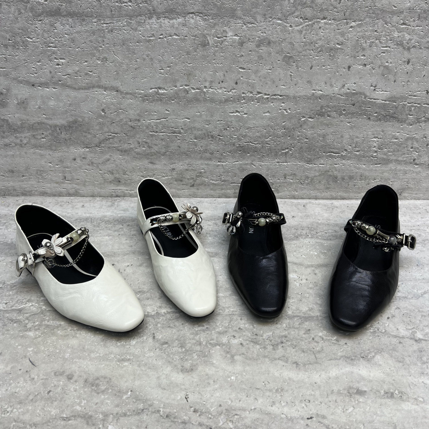 欧洲站2026春季新款欧货真皮女鞋低跟平底一字扣串珠玛丽珍鞋单鞋,女鞋,玛丽珍鞋,淘宝优惠券,粉丝福利购,淘宝优惠卷