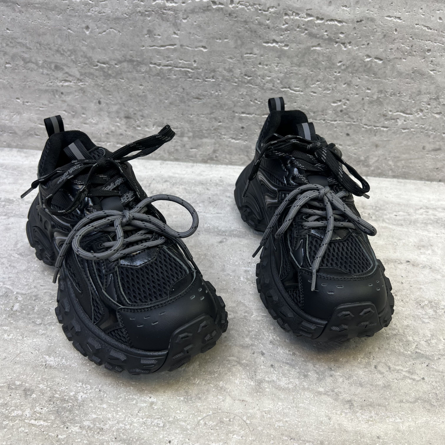 加绒厚底系带休闲运动鞋老爹鞋女