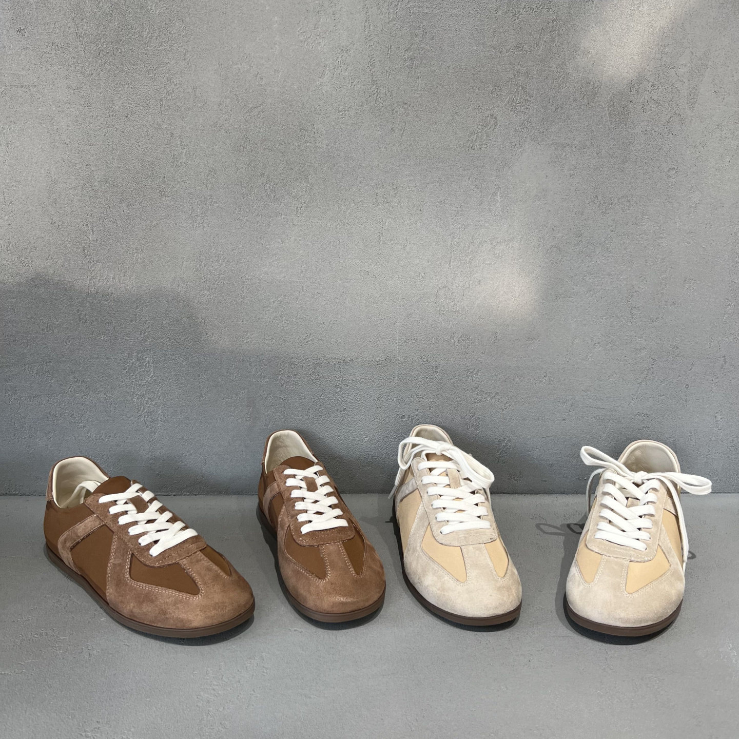 欧洲站欧货真皮女鞋2026春季新款平底系带牛反绒低帮板鞋德训鞋潮,女鞋,德训鞋,淘宝优惠券,粉丝福利购,淘宝优惠卷