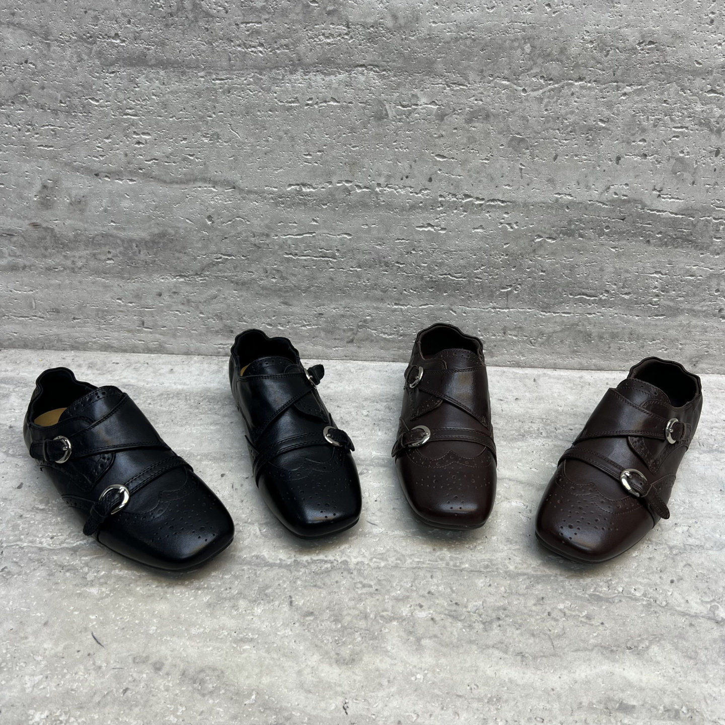 2026春季新款欧洲站欧货真皮女鞋平底皮带扣一脚蹬休闲单鞋单鞋女,女鞋,深口单鞋,淘宝优惠券,粉丝福利购,淘宝优惠卷