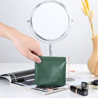 Зеленый, маленький, кожаный, воловья кожа, цвет