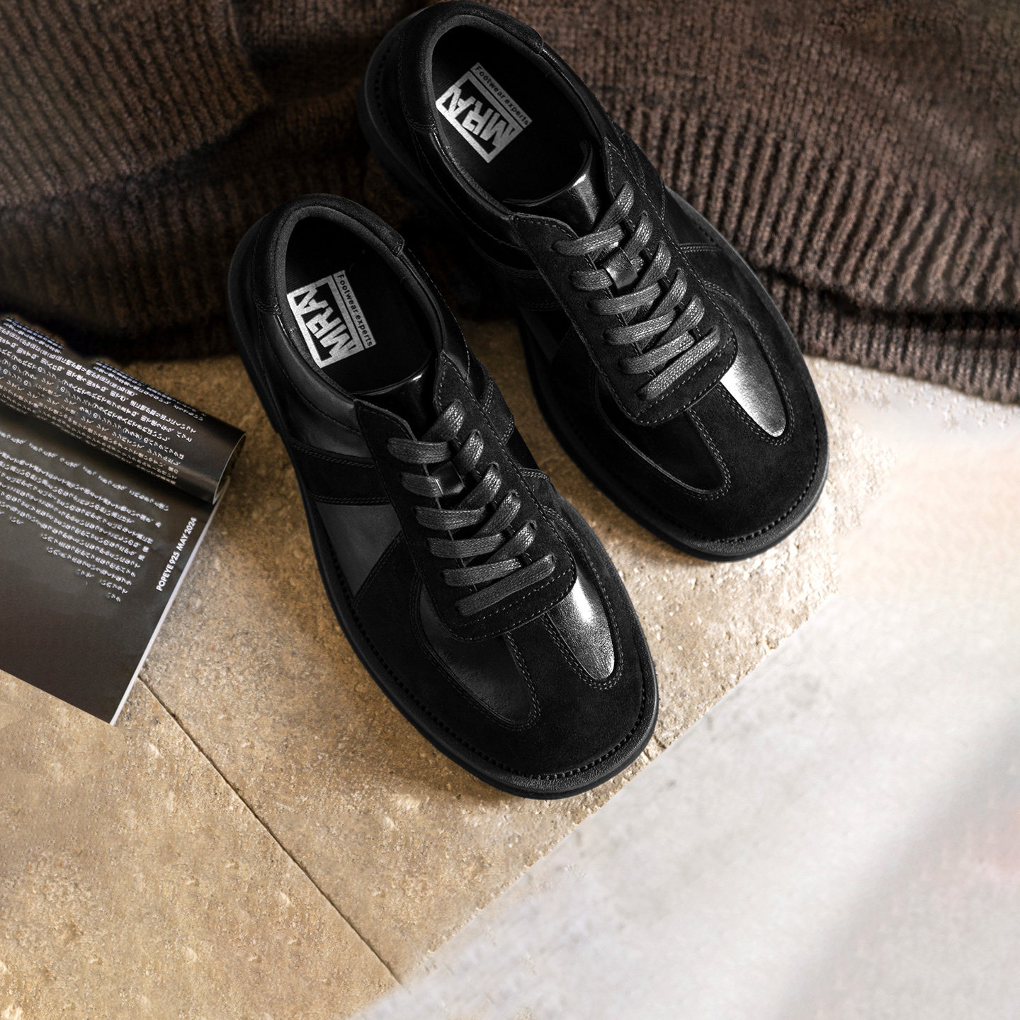 MRA方头德训皮鞋男鞋2025新款黑色厚底增高商务通勤休闲潮鞋子冬,流行男鞋,休闲皮鞋,淘宝优惠券,粉丝福利购,淘宝优惠卷