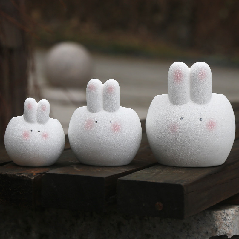 花盆多肉陶瓷欧式白盆栽简约可爱动物白陶客厅阳台绿植兰花花器