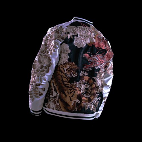 花虎龙满绣横须贺外套XKIRINX