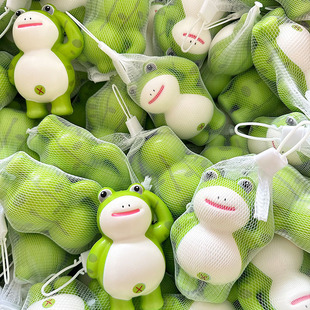 网红可爱敬礼蛙捏捏乐卖崽蛙解压公仔儿童奖励学生玩具发泄创意