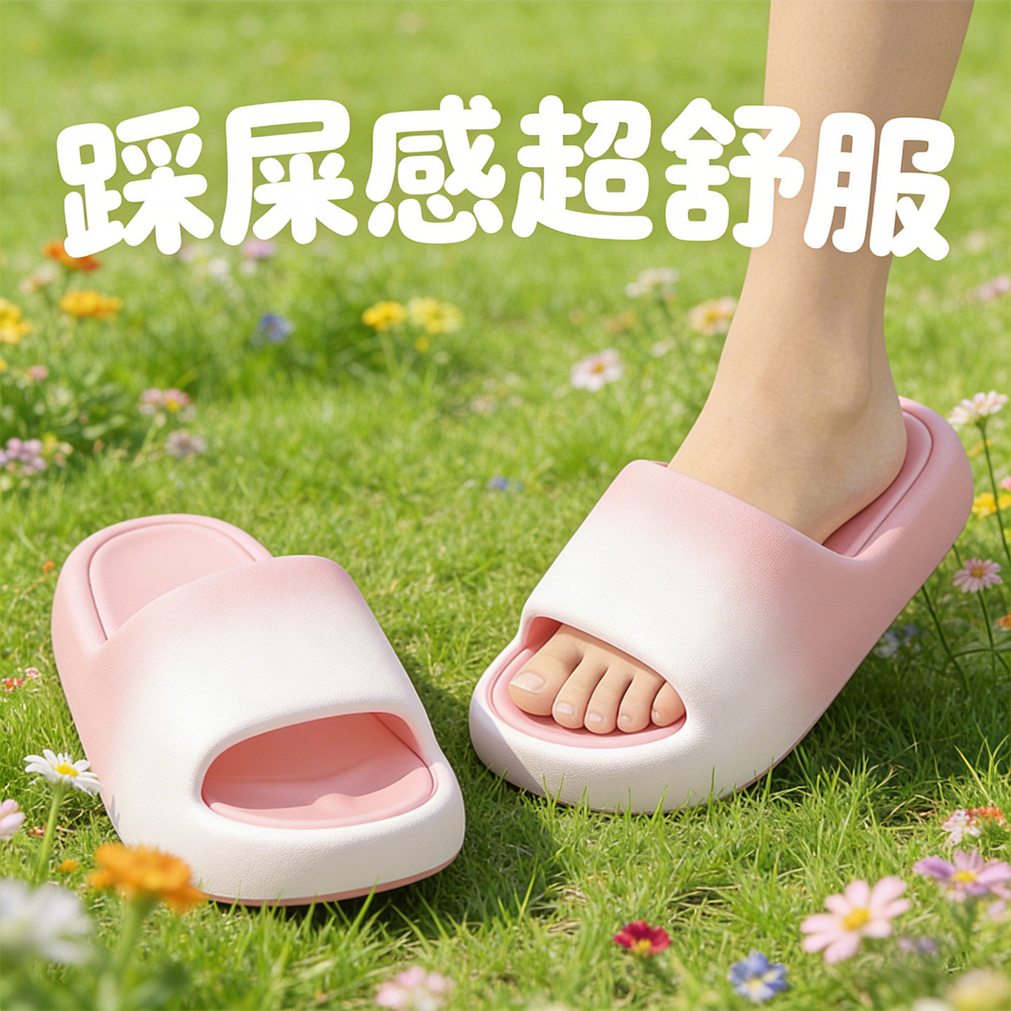 2026新款户外沙滩拖鞋女防滑厚底室内居家凉拖鞋露趾轻软休闲春夏