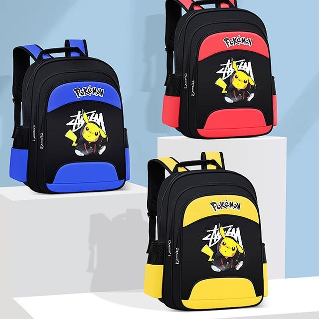 厂家直销小学生匹卡丘防水护肩轻便一至六年级儿童书包