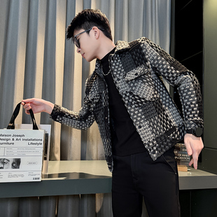 矮个子男青年妮子夹克秋冬修身时尚小码S号短小加厚毛呢外套XS155