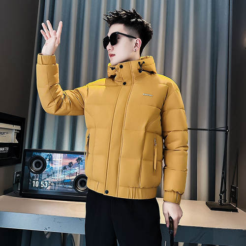 小个子冬季XS青年加厚小码男装棉衣时尚修身S保暖外套160连帽棉服