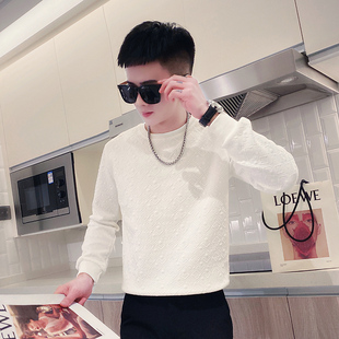 秋装新款圆领XS矮小个子青年155卫衣百搭长袖T恤S小码男装上衣160