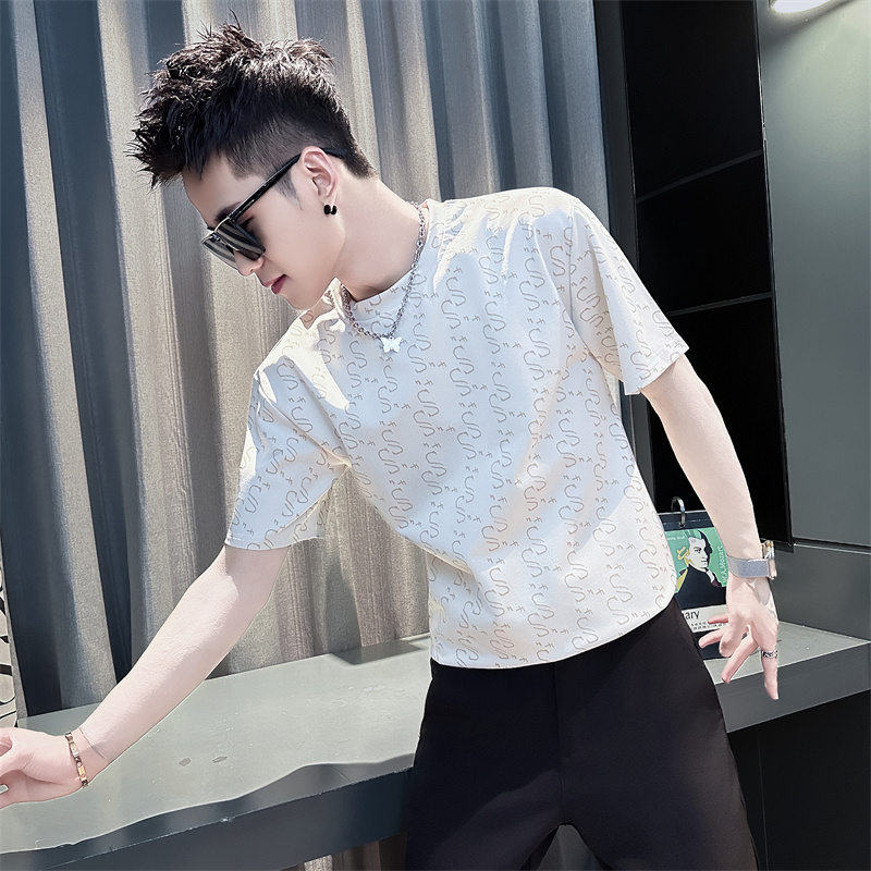 小码男装160矮小个子XS码S号痞帅青年休闲短袖半袖T恤印花打底衫