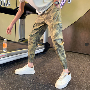 裤 林弯弯九分裤 男哈伦小脚工装 束脚休闲裤 矮小个子26号27小码