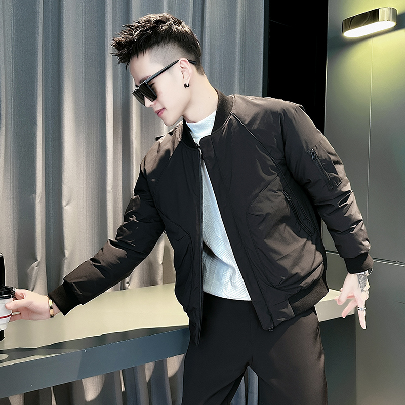 小码男棉衣短款加厚外套棉袄小个子S号XS码棒球领简约服155号棉服