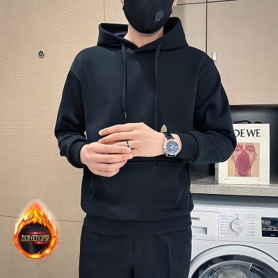 155小码男装矮小个子XS码S号加绒加厚连帽宽松卫衣160外套