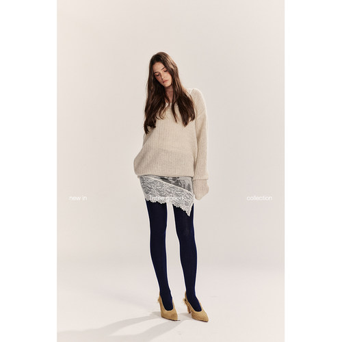 THREEGOOOD兔毛绵羊毛针织衫