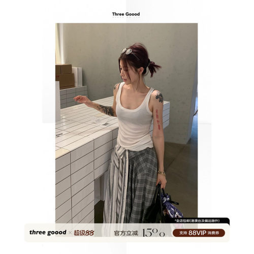 三吉白日之梦百搭慵懒宽松背心女