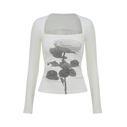 THREEGOOOD/三吉定位印花上衣