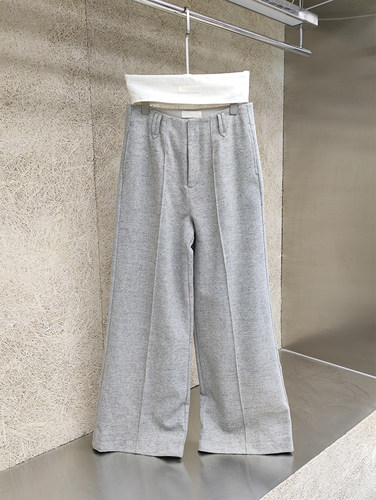 THREE GOOOD殷三吉 零星点点气质款百搭通勤彩点毛呢裤 SK230805