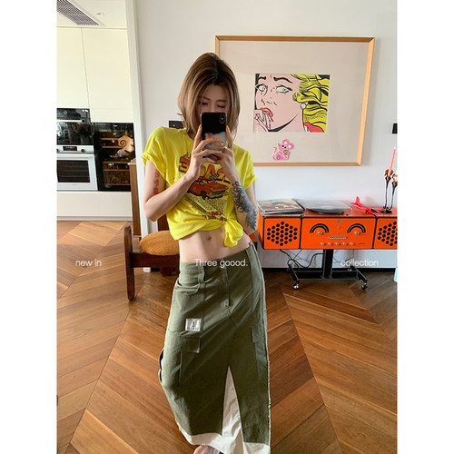 潮流印花赛车字母创意短袖