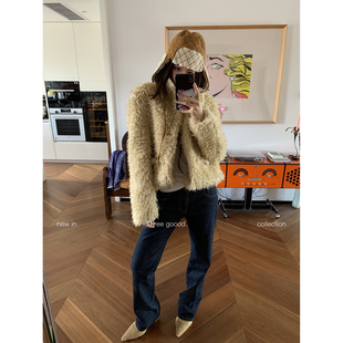 直筒牛仔裤 THREE 窄版 梨型天菜复古微弹低腰原色修身 GOOOD殷三吉