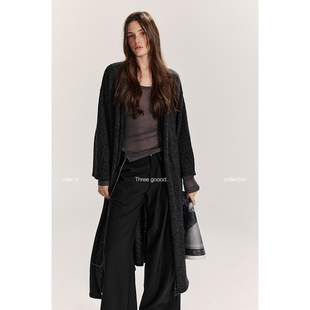 莱赛尔绵羊绒针织开衫 极简lazy 休闲 GOOOD殷三吉 THREE