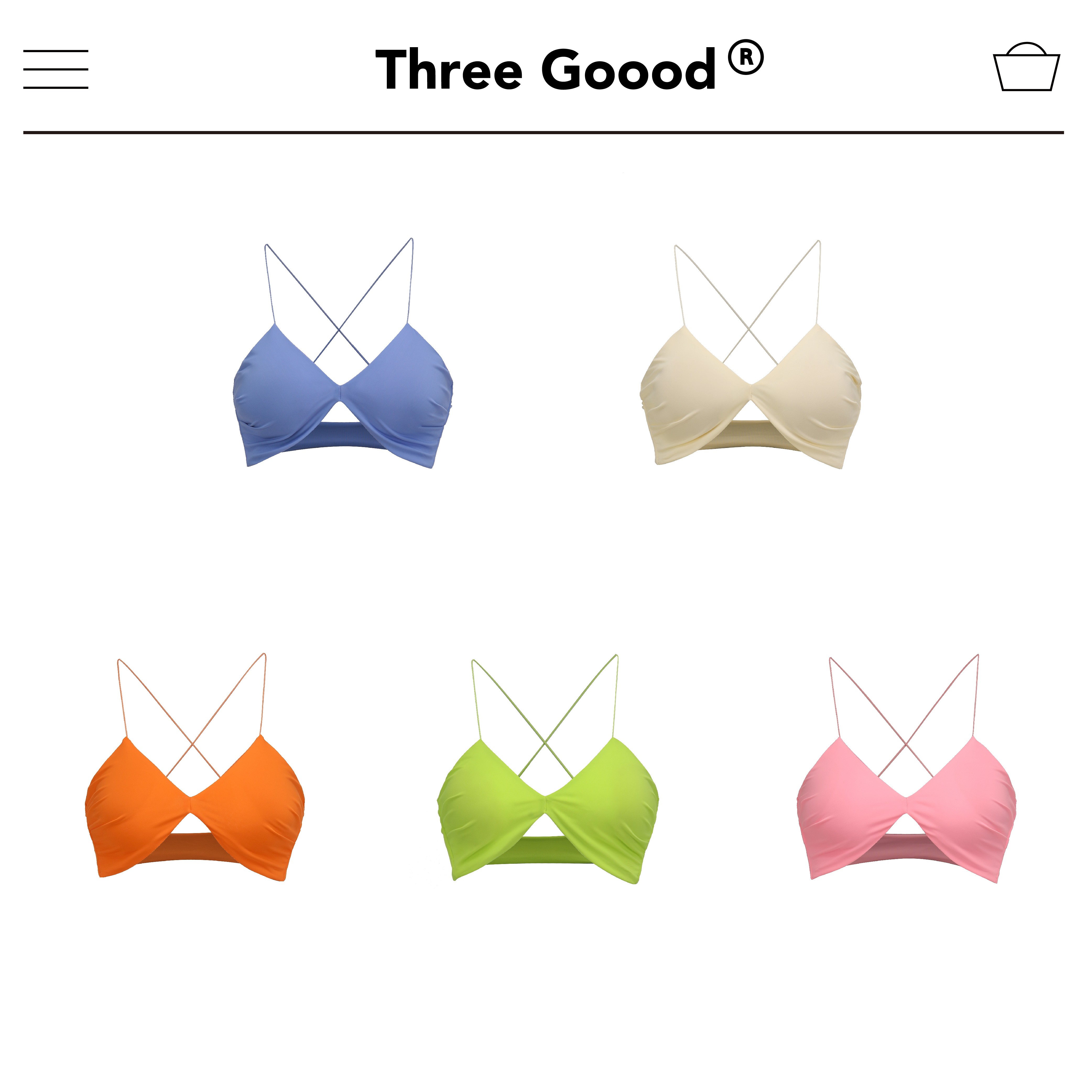 THREEGOOOD/三吉美背泳衣吊带