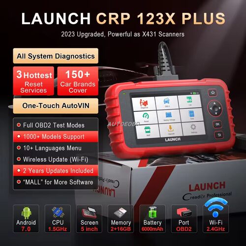 海外版LAUNCH CRP123X Plus CRP123X 2.0 OBD2 scanner