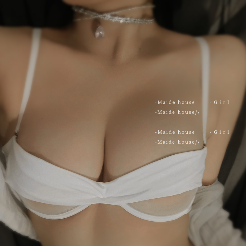 内衣女夏季薄款半杯透明胸罩