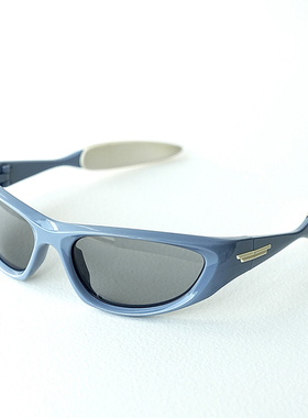 复古y2k骑行男女猫眼墨镜