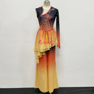 桃李杯舞蹈演出服女蝶梦吟秋古典胶州秧歌扇子舞艺考剧目服定制