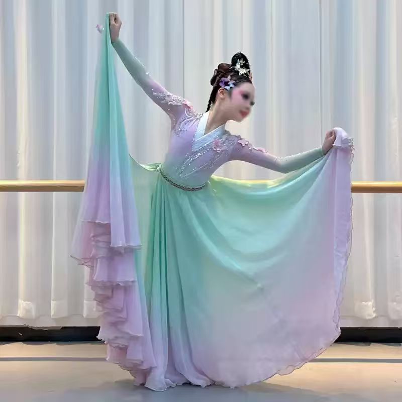 女童古典舞蝶梦云水乡艺考服定制